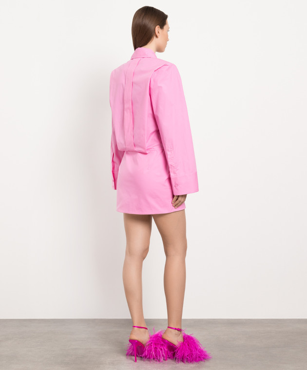 ワンピース THE ATTICO Woman Dress Pink 232WCA113C052 367 The Attico - Margot pink shirt dress 232WCA113C052 - shop