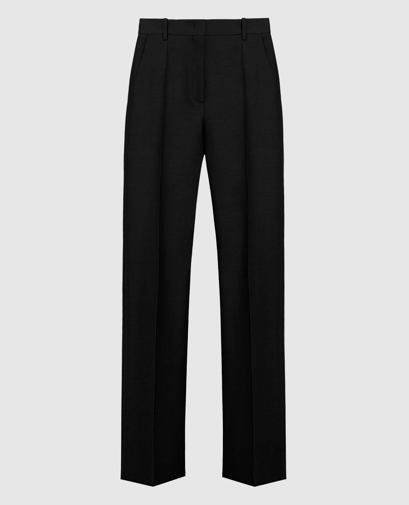

Black trousers made of wool and silk Valentino