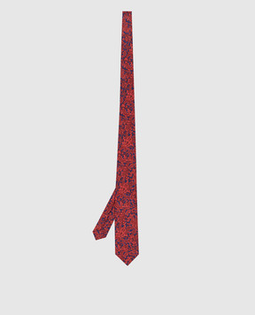 Stefano Ricci Children's burgundy paisley silk tie and scarf set YDHNG501