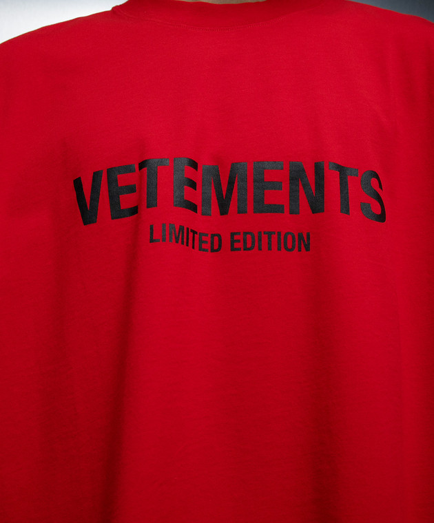 Tシャツ・カットソー Vetements UE64TR800R LIMITED EDITION LOGO T-shirt Vetements - Red t-shirt with logo print UE64TR800R - shop