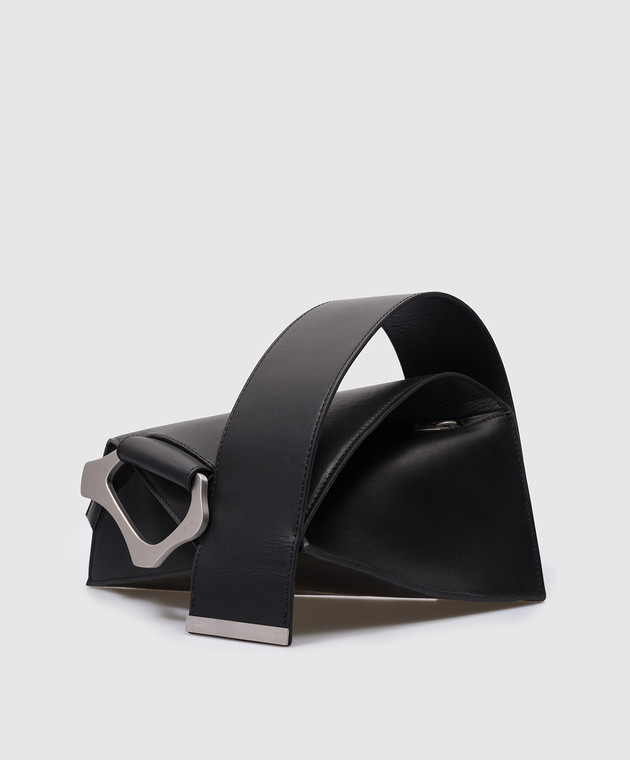 Heliot Emil - Black leather bag MAQUETTE HE1564 - buy with 