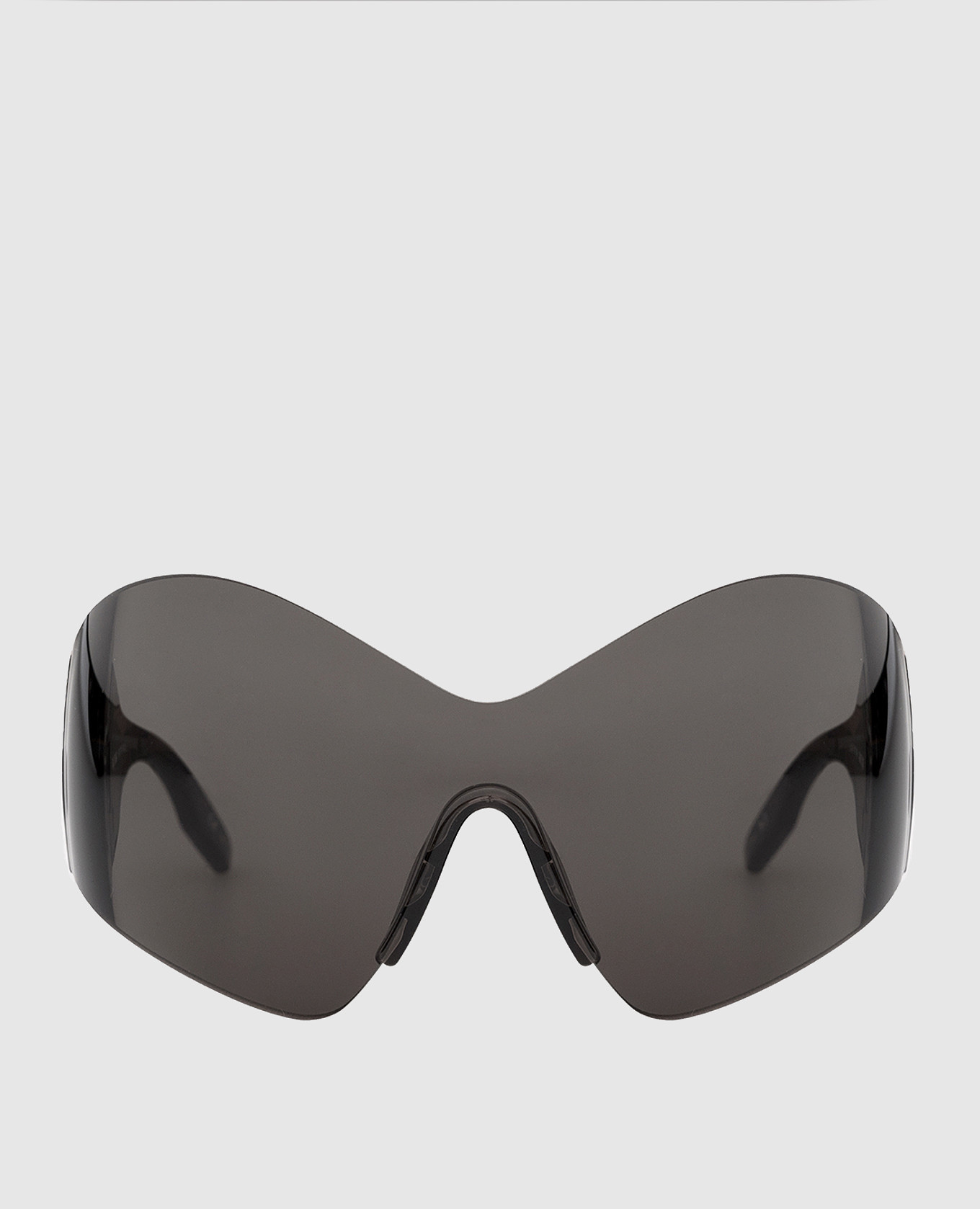 Balenciaga - Black Mask Butterfly Logo Sunglasses