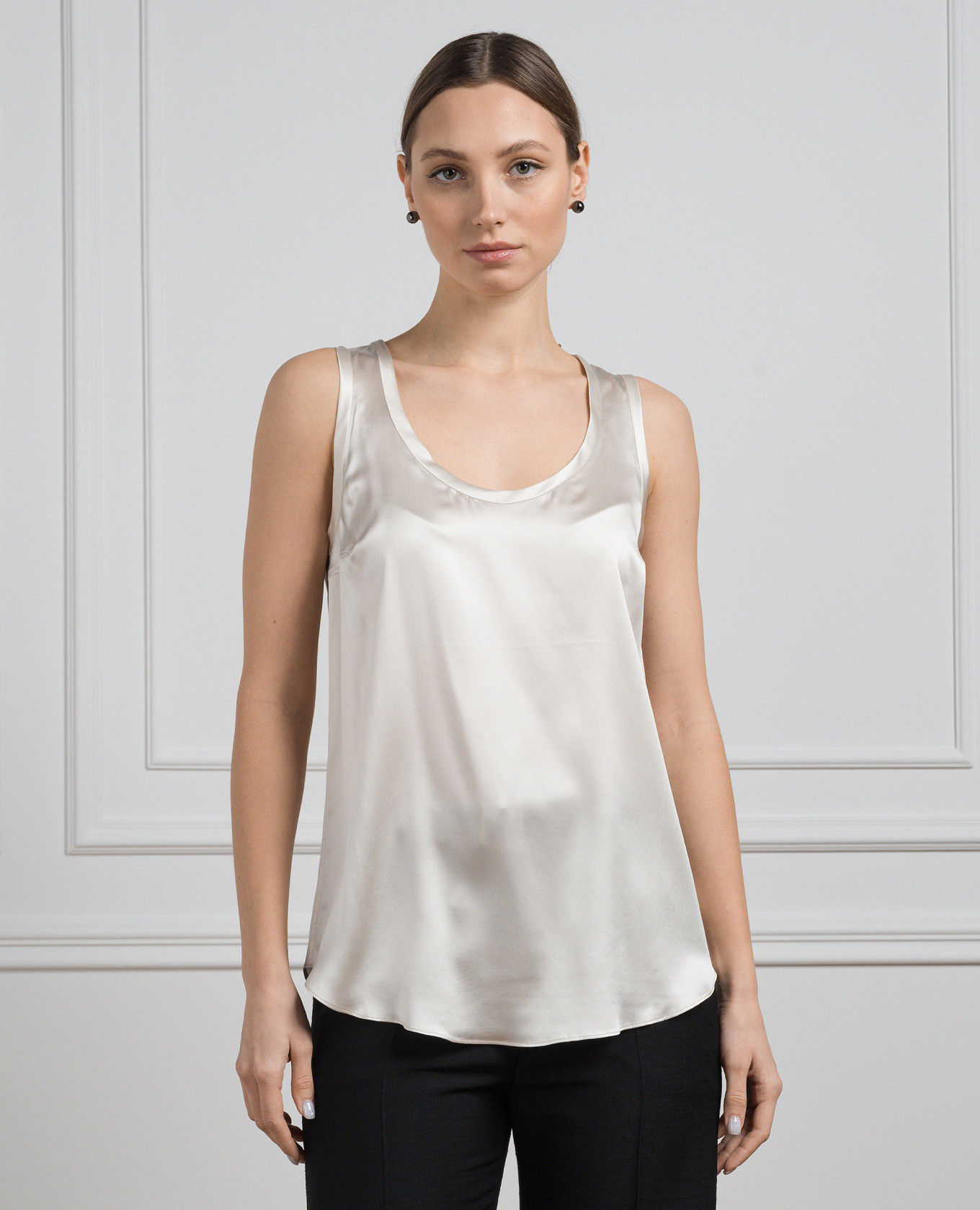 

Beige silk top Brunello Cucinelli