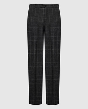 Dolce&Gabbana Gray checked pants GY5UMTFQ3FU