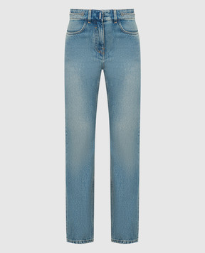 Givenchy Blue flared jeans with chains BW51145Y9N