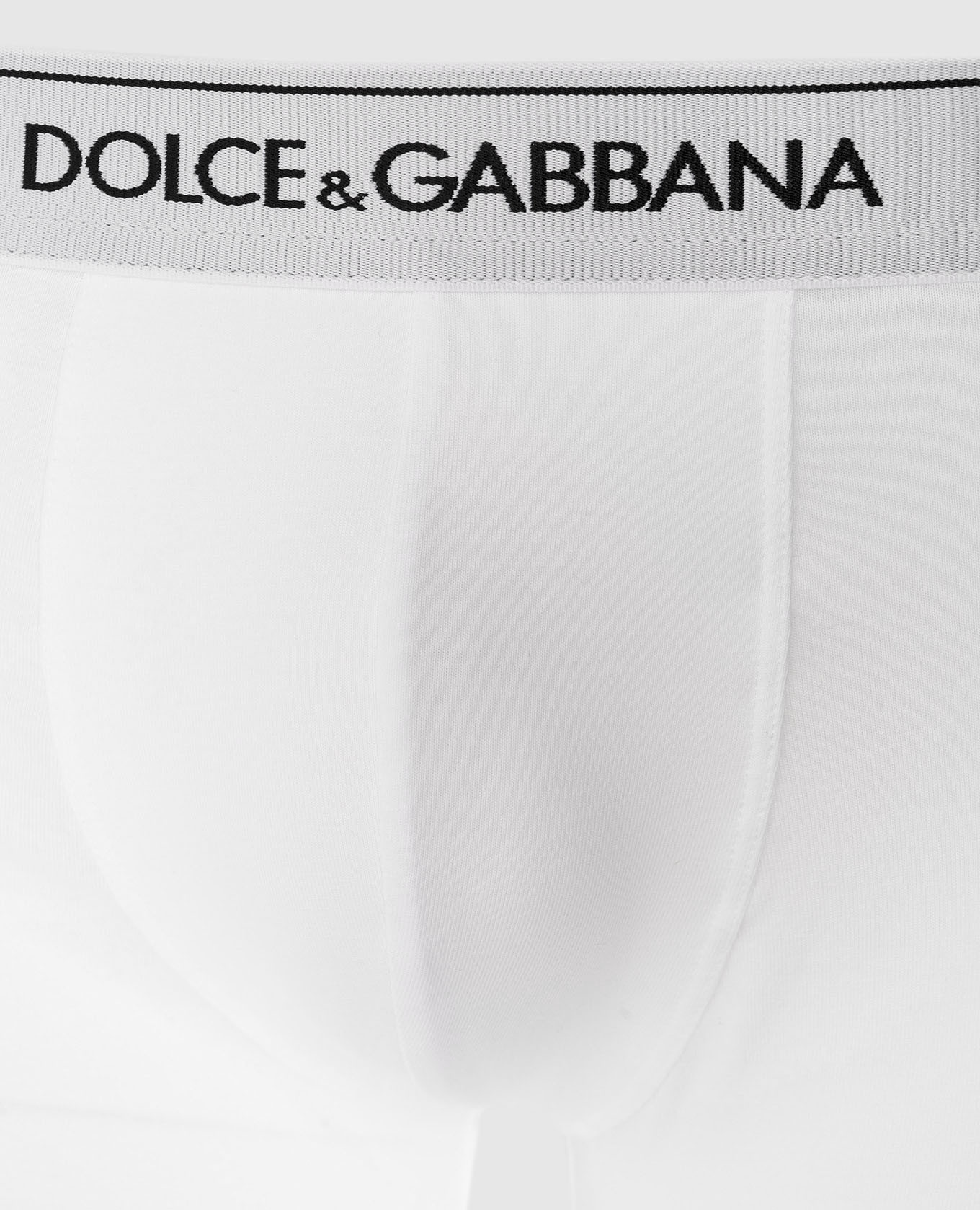 

A set of white boxer briefs with a logo pattern Dolce&Gabbana