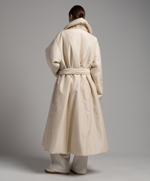 ★The Row★ Women beige coat Leins Coat Tan in Cotton – The Row