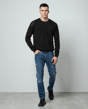 Dolce&Gabbana Blue jeans with a distressed effect with holes GY07CDG8KO3