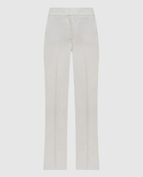 Peserico White pants with logo P04765J001953