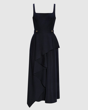 Alexander McQueen Blue midi dress 757642QJACF