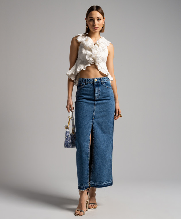 スカート PHILOSOPHY DI LORENZO SERAFINI Woman Skirt Blue 01040730 Philosophy Di Lorenzo Serafini Outlet: Skirt woman - Blue