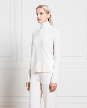 Allude White cashmere golf 23511113