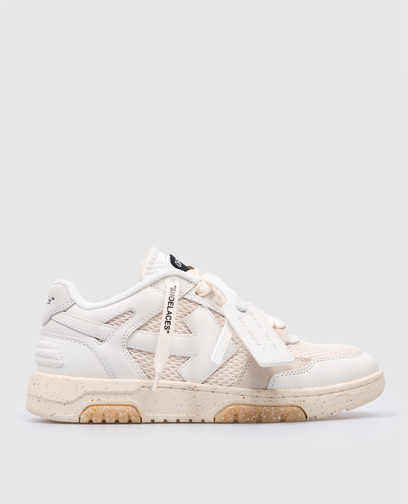

White Slim Out Of Office combo sneakers with logo Off-White, Белый