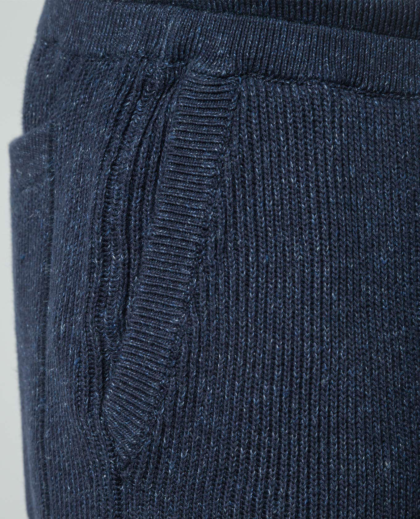 Blue melange joggers with linen Brunello Cucinelli 5