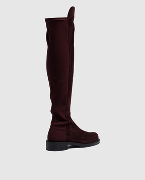 Stuart Weitzman Burgundy combined boots 5050 Bold SG117