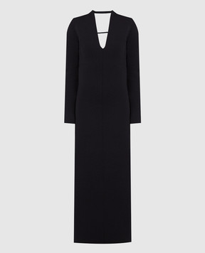 Khaite Black Backless Maxi Dress 8991400K400