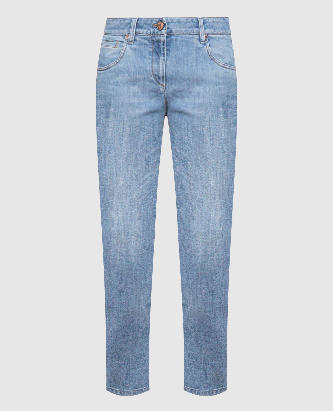 

Blue jeans with eco-brass Brunello Cucinelli