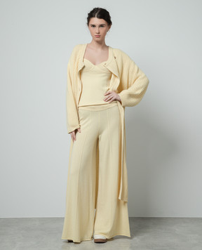 LISA YANG Yellow cashmere top 2024029