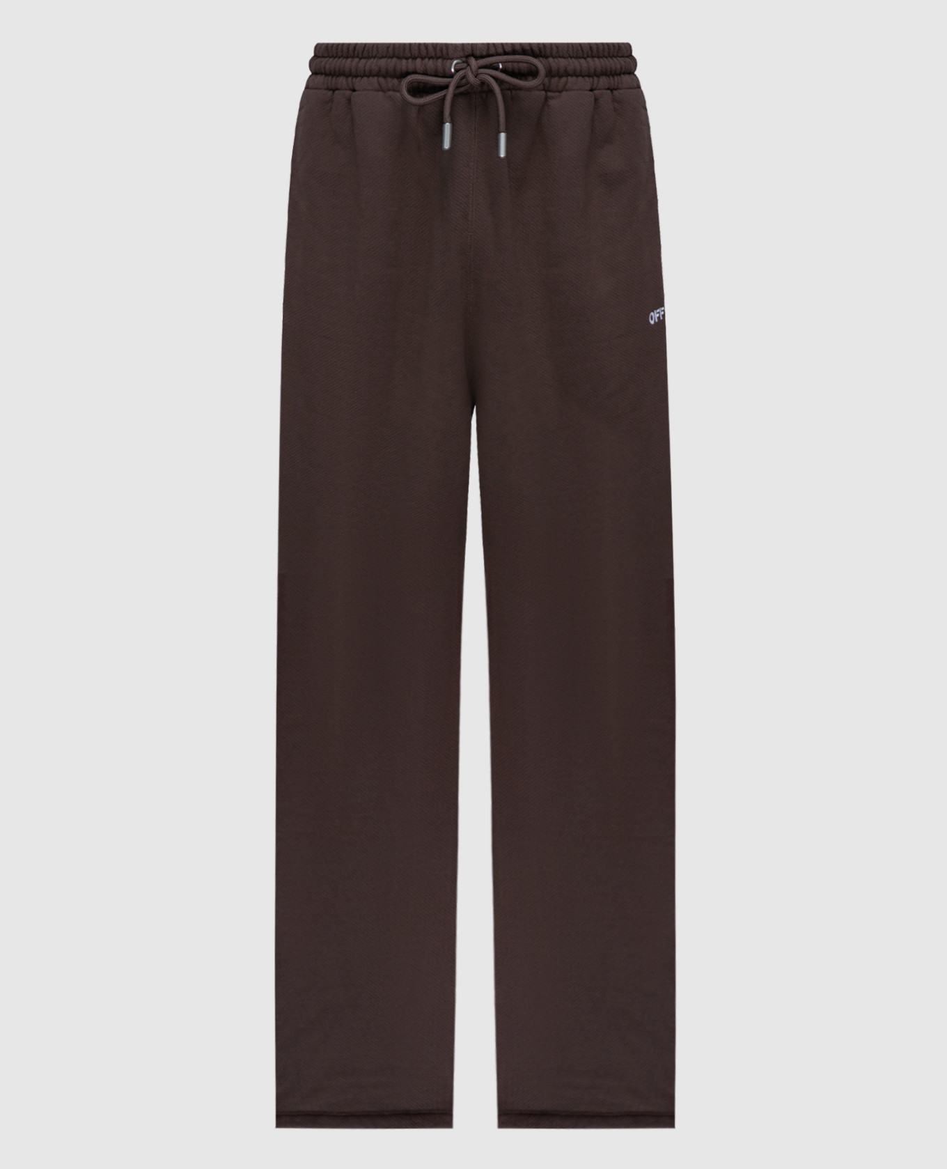 

Brown sweatpants with logo embroidery Off-White