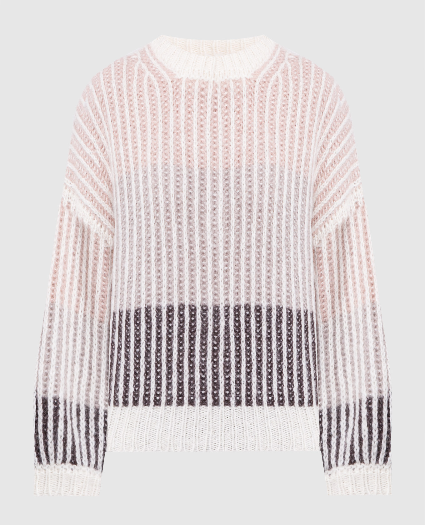 

Beige striped sweater Peserico, Бежевый