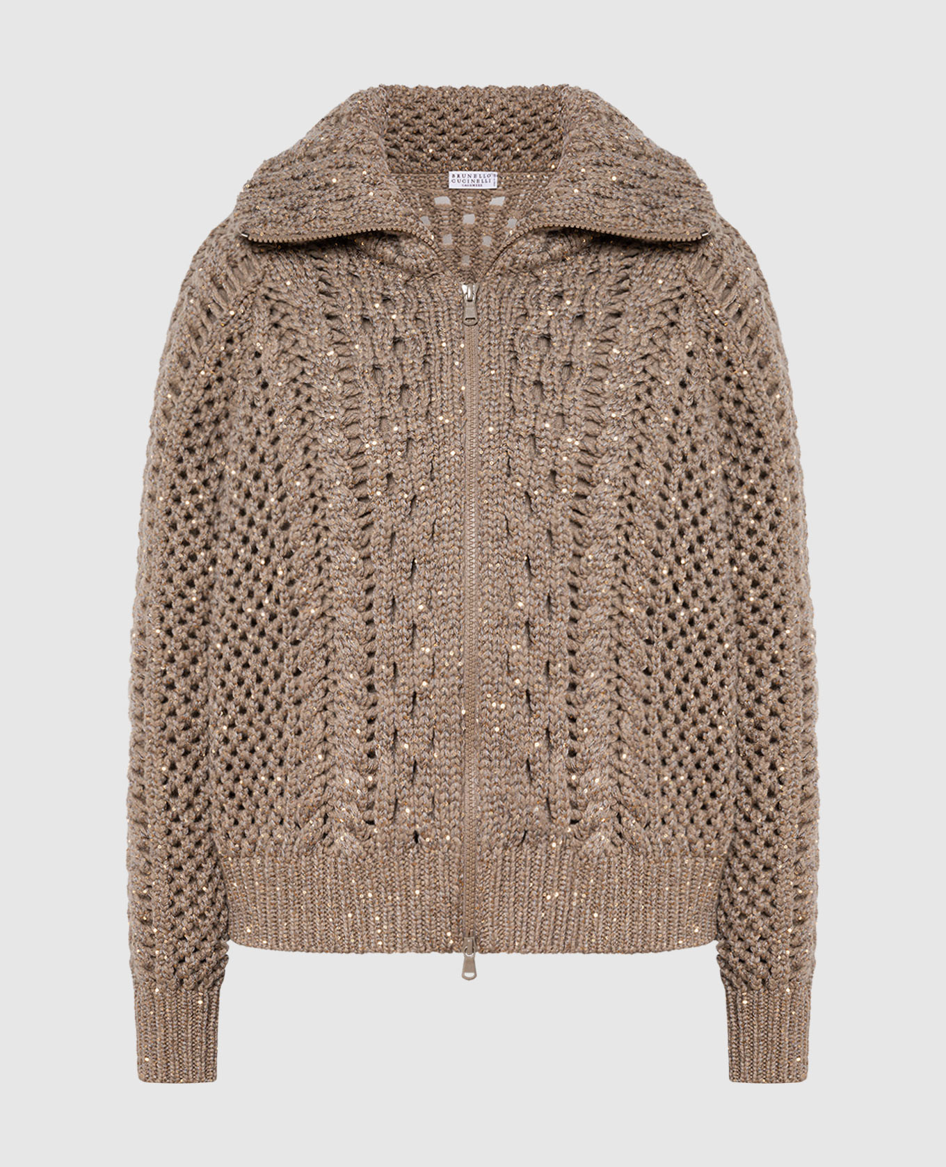 

Brown cardigan with sequins Brunello Cucinelli