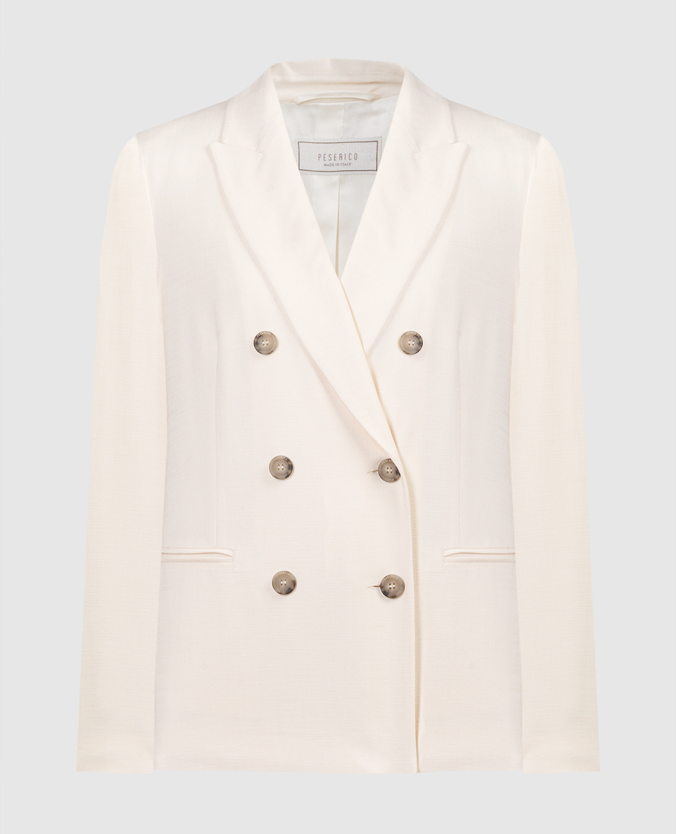 

Beige double-breasted jacket Peserico