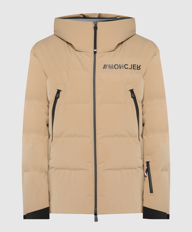 Moncler Grenoble - Fellberg brown down jacket with logo