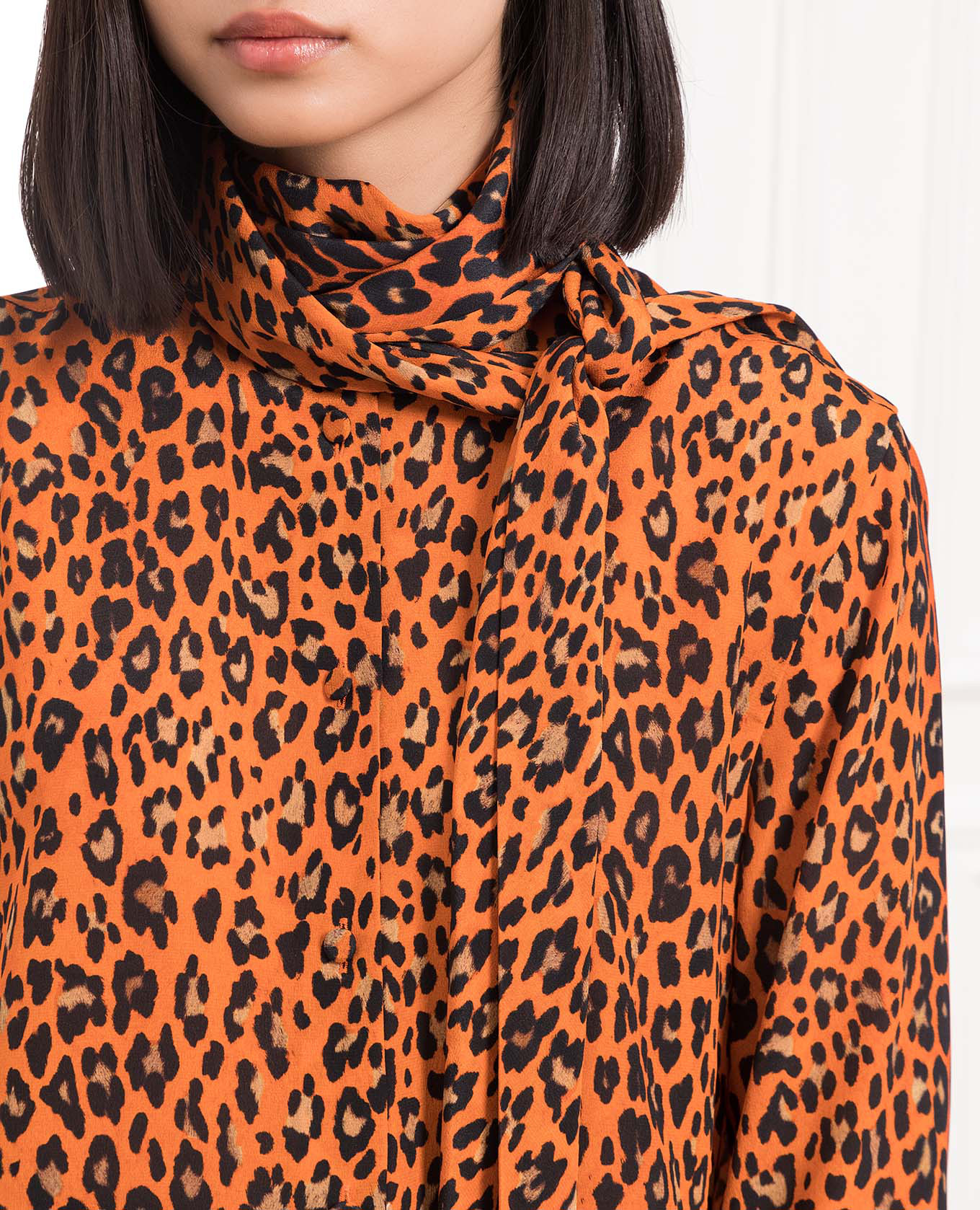 Silk blouse in leopard pattern Ermanno Scervino 5