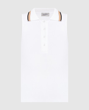 John Smedley White top with Raye scar RAYE