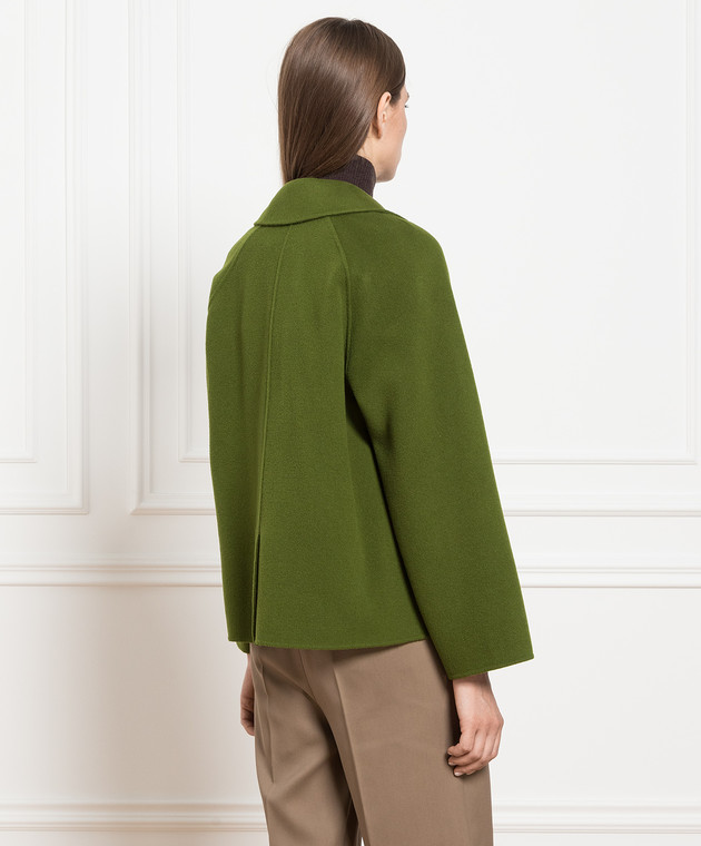 Max Mara Weekend - Green double-breasted coat made of wool MINOSSE