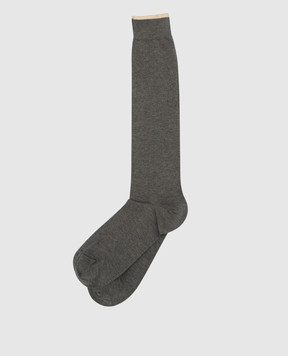 Brunello Cucinelli Gray socks MCS93921