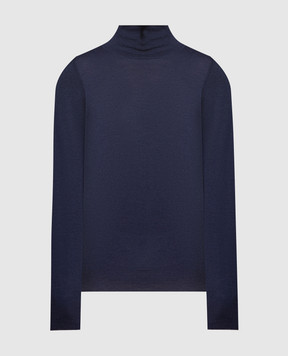 Brunello Cucinelli Blue golf from wool and cashmere M2400103