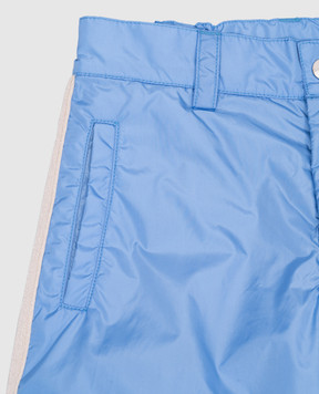 Palm Angels Children's blue pants with stripes PBKF001F23FAB001