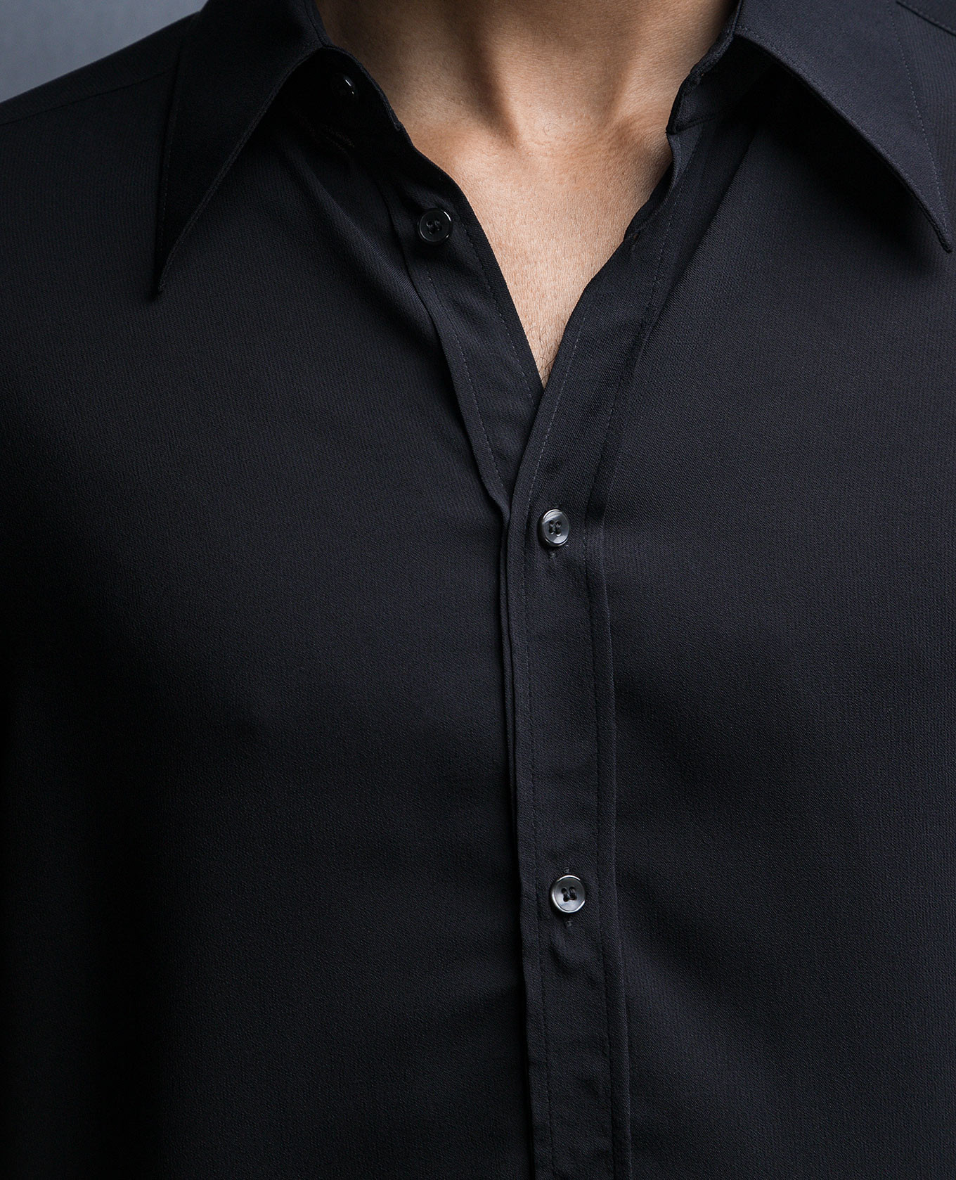 Black chiffon shirt Dolce&Gabbana 5