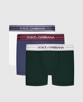 Dolce&Gabbana A set of boxer briefs with a logo pattern M9D78JONP19