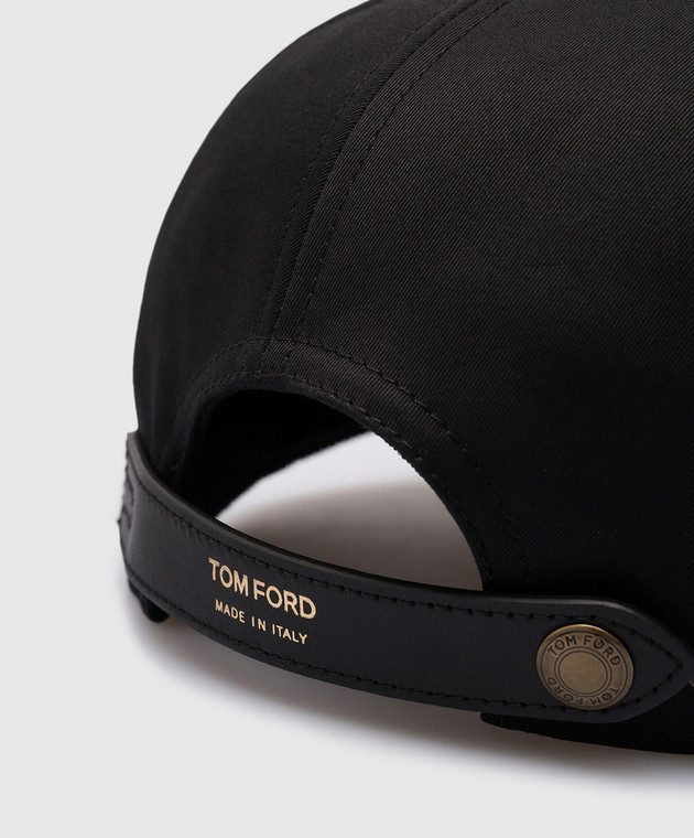 【関税込み】TOM FORD キャップ 関税込】TOM FORD(トムフォード) ブラック ロゴ キャップ (TOM