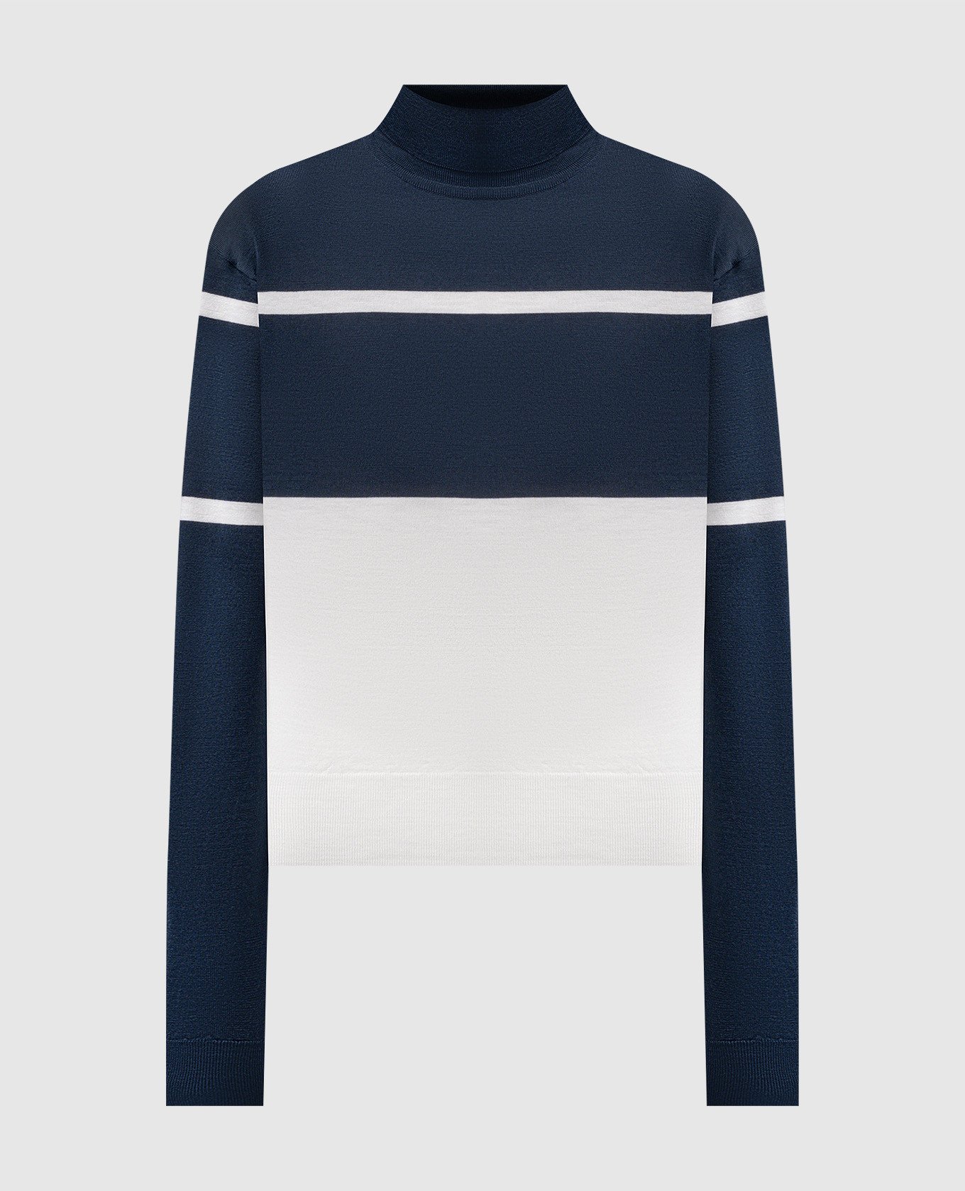 

Golf Vita made of wool John Smedley, Blue