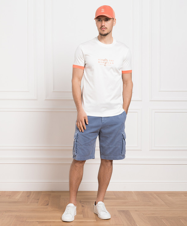 Brunello Cucinelli - White t-shirt with a print M0T618491P - shop