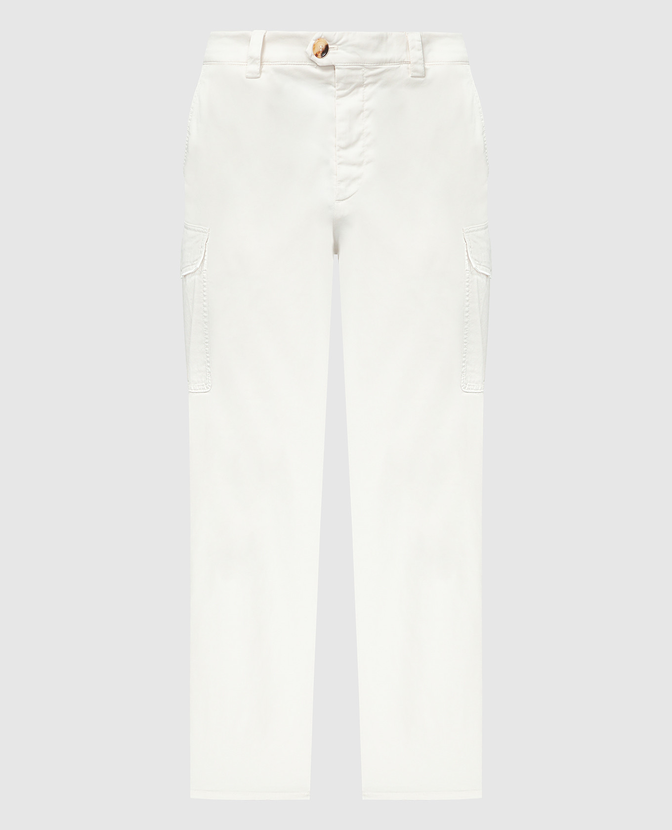 パンツ BRUNELLO CUCINELLI Smooth cotton fleece Cargo pants with mon Brunello Cucinelli Men's Leisure-Fit Cargo Pants | Neiman Marcus