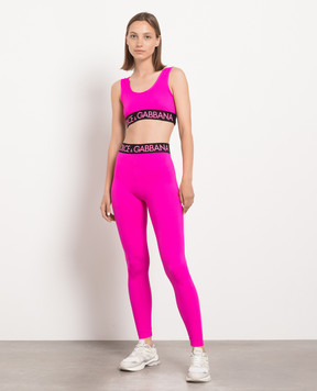 Dolce&Gabbana Pink logo leggings FTB5TTFUGCZ