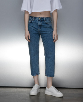 Philosophy di Lorenzo Serafini Blue jeans with logo embroidery A03040730