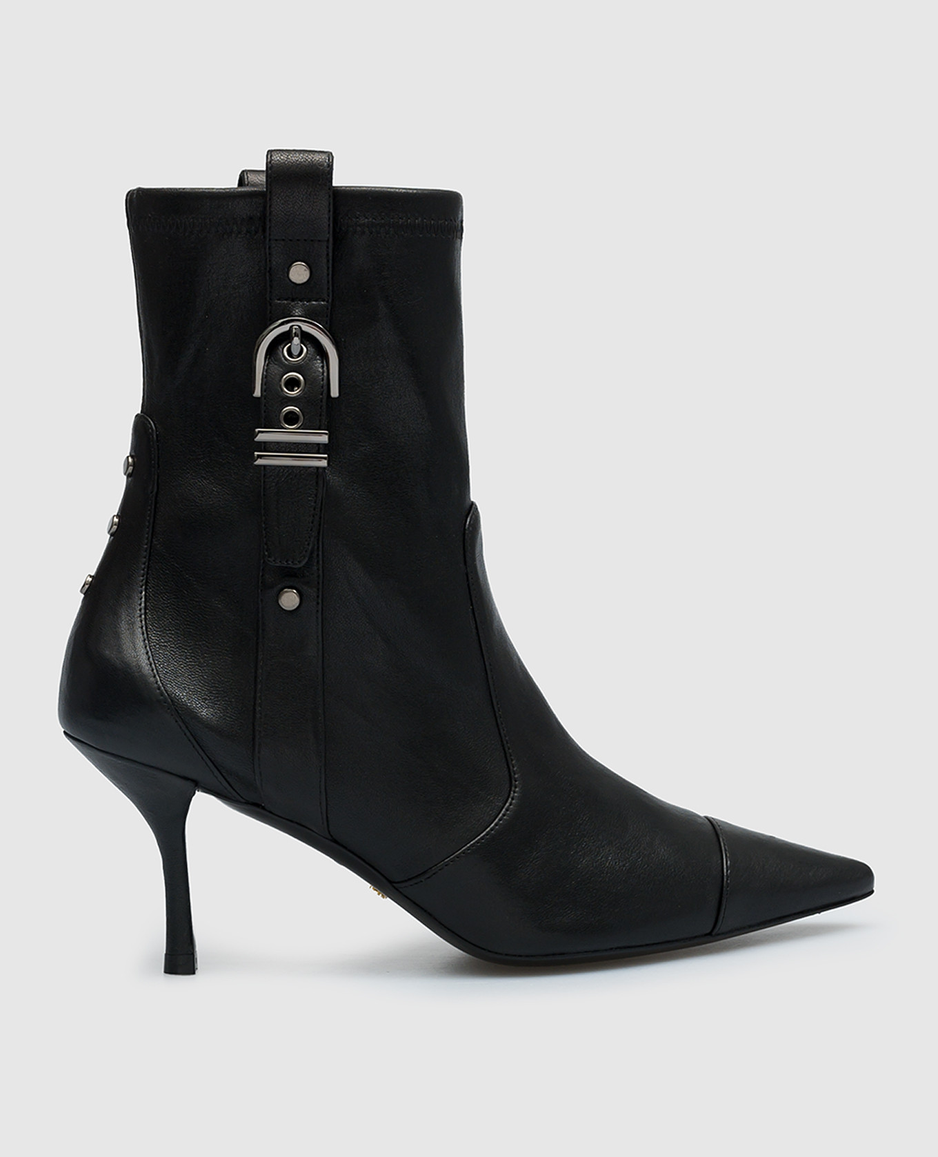 

Black leather ankle boots Stuart Weitzman, Черный