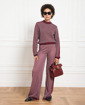 Balmain Sweater made of wool in a monogram pattern BF1KA003KE94