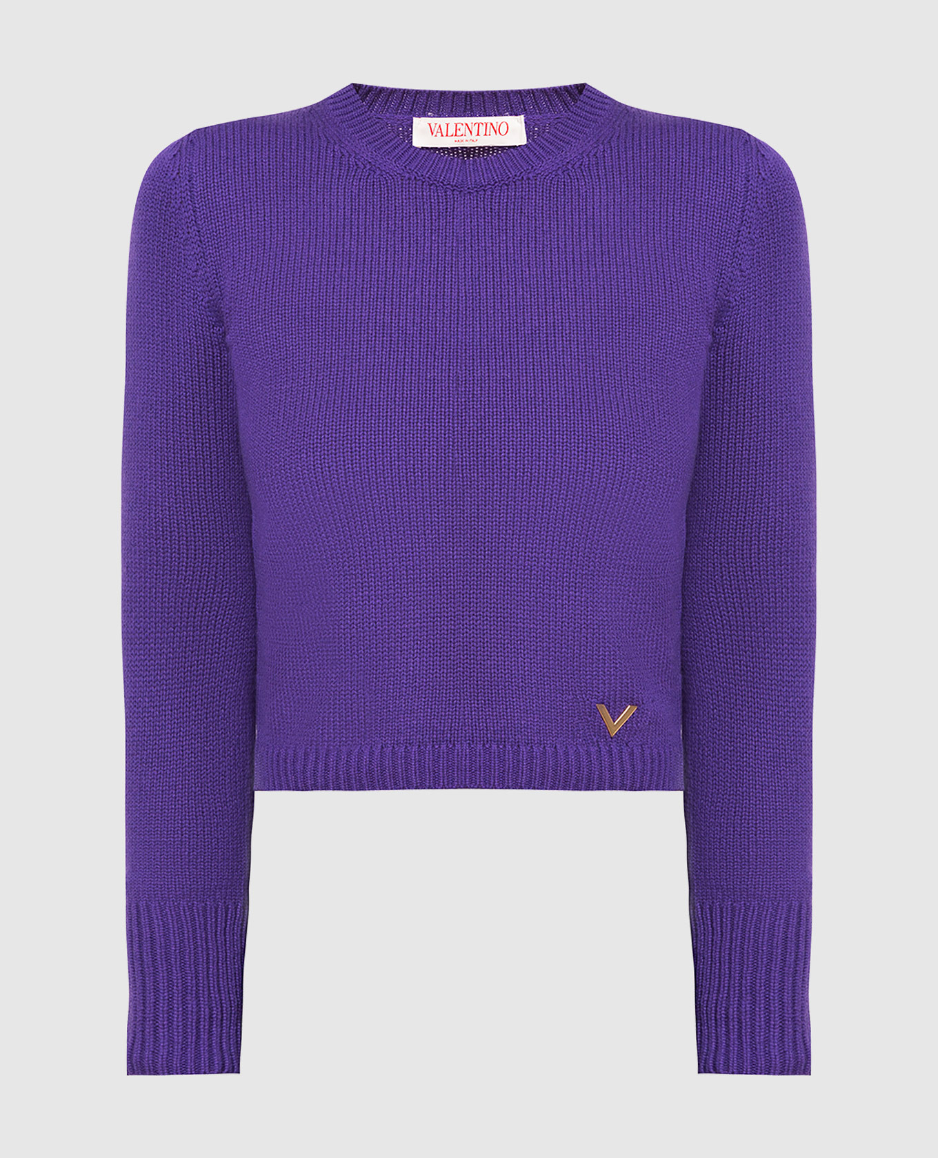 

Purple cashmere jumper with logo Valentino, Violet