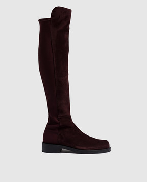 Stuart Weitzman Burgundy combined boots 5050 Bold SG117