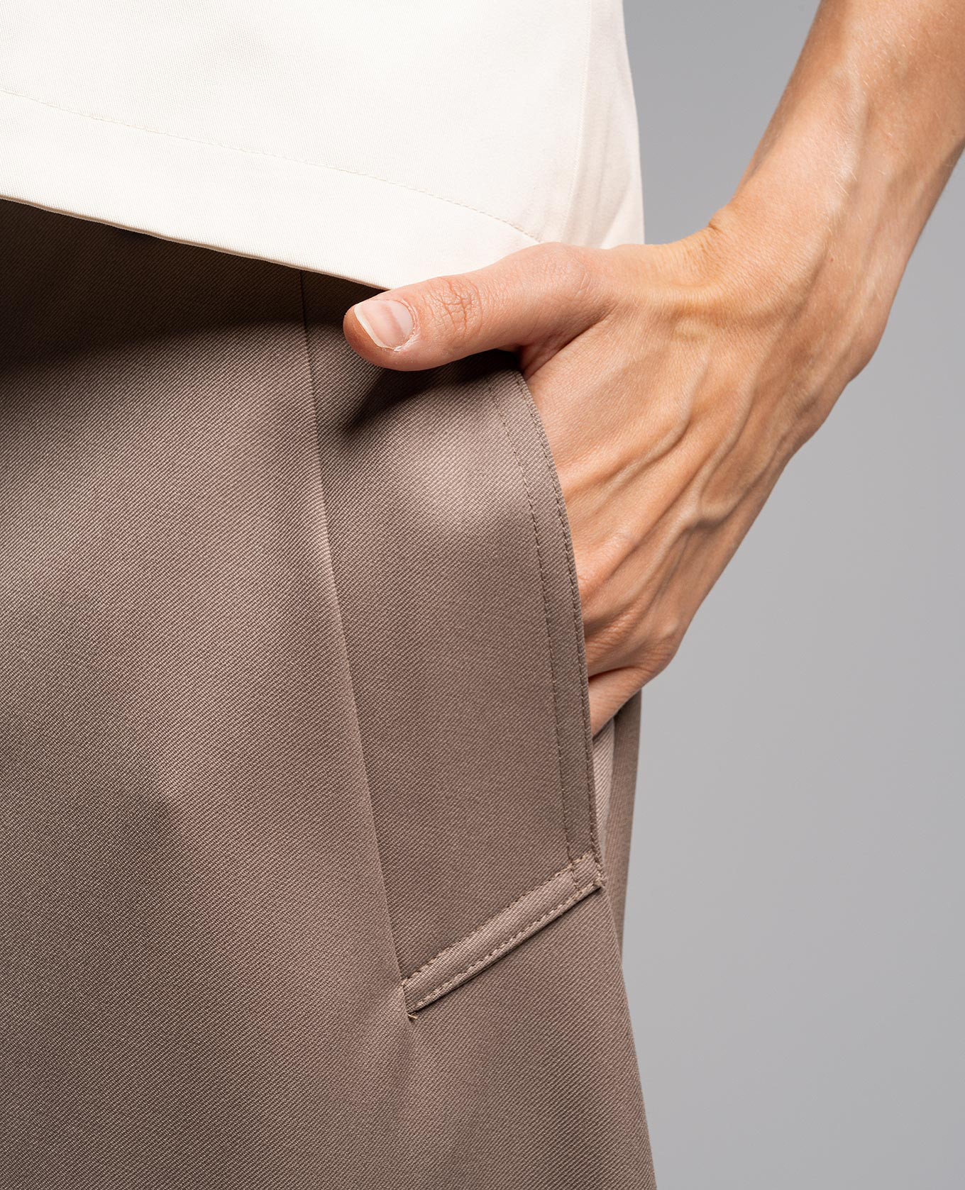Brown skirt with a belt Rokh 5