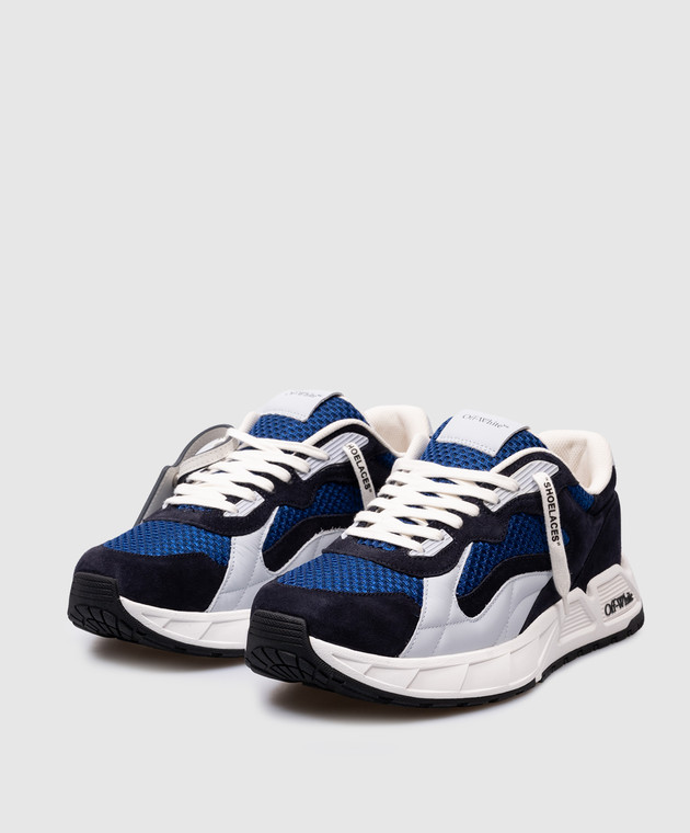 スニーカー Off-White OMIA289S24LEA001 KICK OFF Sneakers Off-White - Kick Off logo combo sneakers in gray