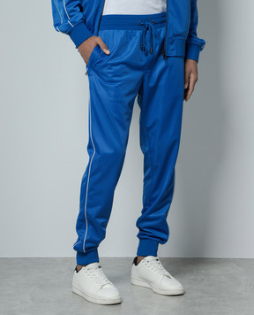 Dolce&Gabbana Blue sweatpants with logo GZ45ATHU7B0