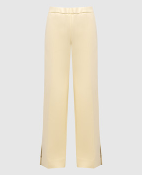 Jil Sander Yellow pants with slits J02KA0160J20054
