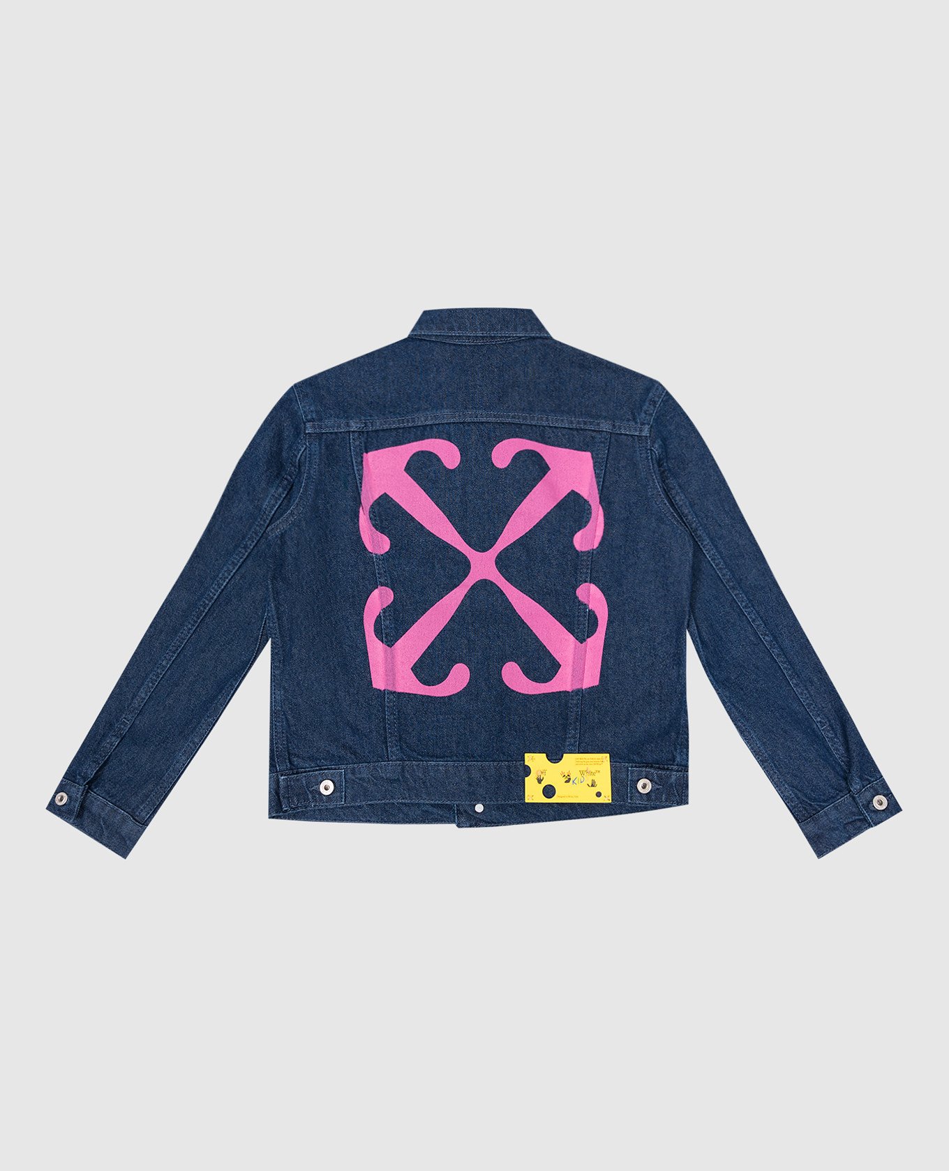 

Children's blue denim jacket with a print Off-White
